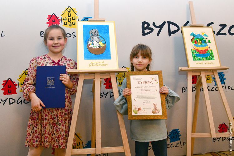 Bydgoszcz na wielkanocnych kartkach