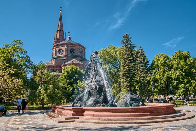 Majówka przy fontannach