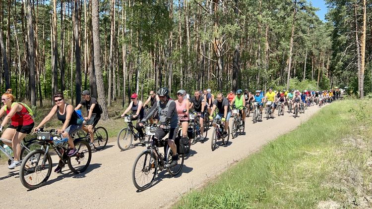 Finisz treningu Rowerowej Stolicy Polski