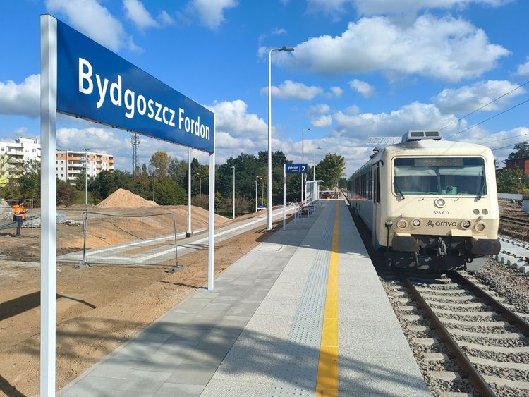 Pociągi wkrótce miną się na stacji Bydgoszcz Fordon