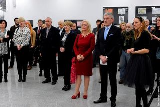 Uroczyste otwarcie wystawy „Międzynarodowy Salon Karykatury Międzywojennej 2015” w Galerii miejskiej bwa