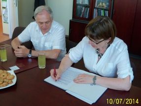 podpisanie umowy z miastem na realizacje zadania 
