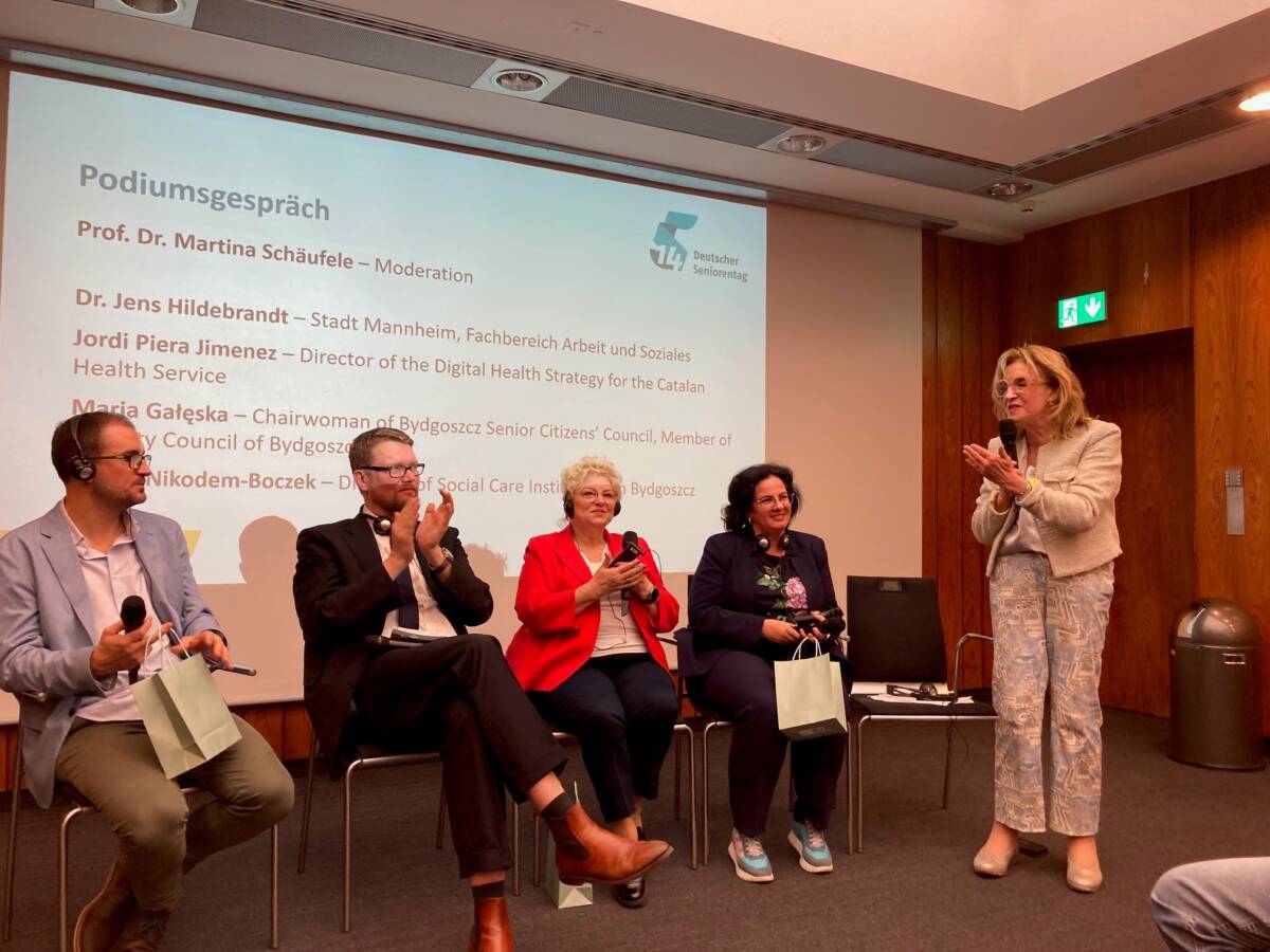 Przedstawicielki Bydgoszczy podczas panelu dyskusyjnego w Mannheim